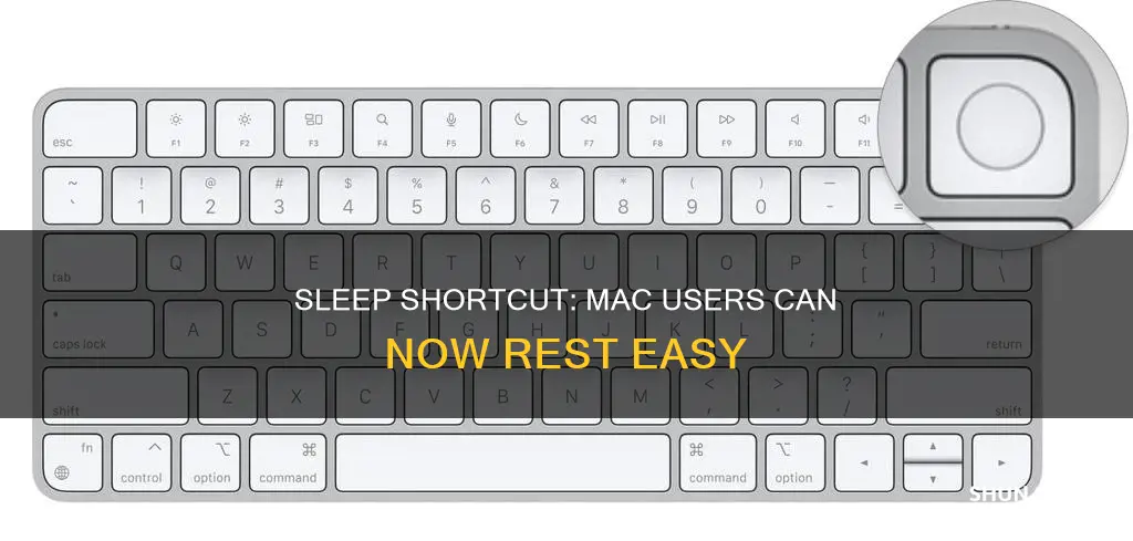 how to sleep using keyboard shortcut on mac