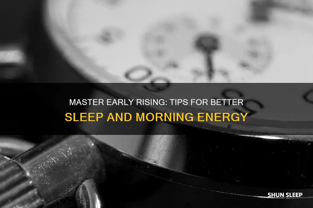 how to sleep well and get up early