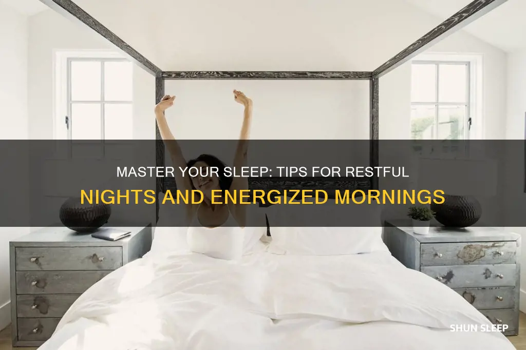 how to sleep well and wake up energized