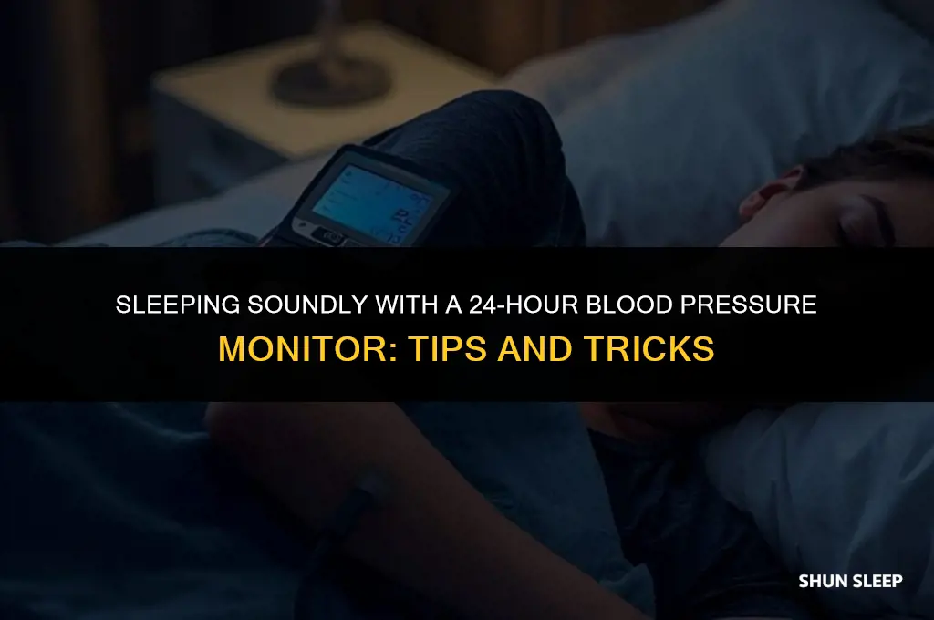 how to sleep with a 24-hour blood pressure monitor