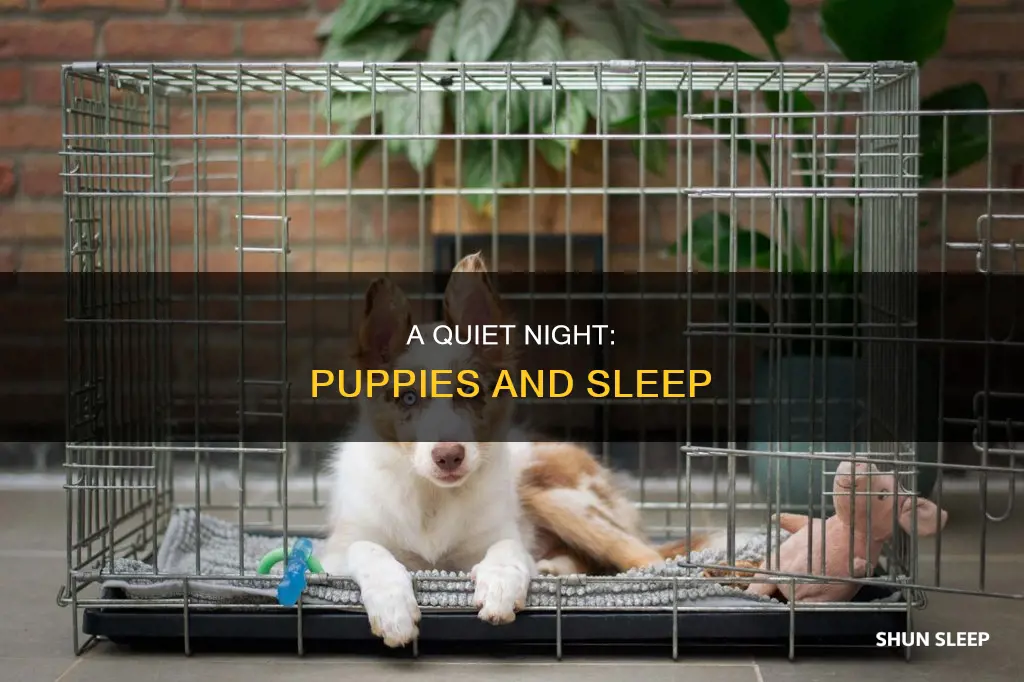 how to sleep with a 6 week old puppy