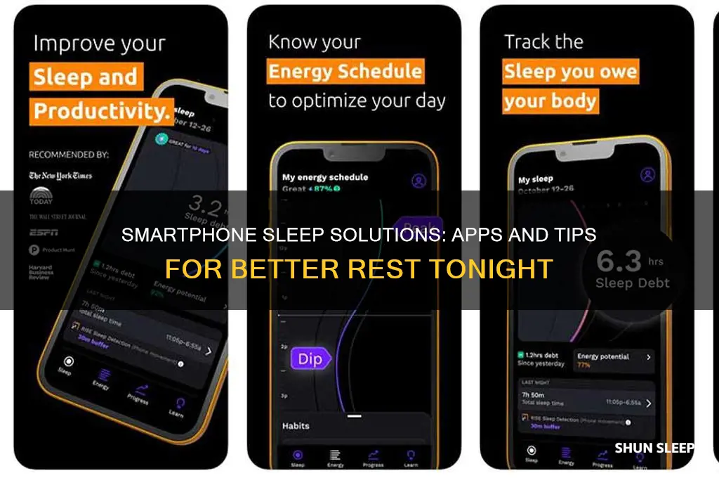 how to sleep with help from your phone