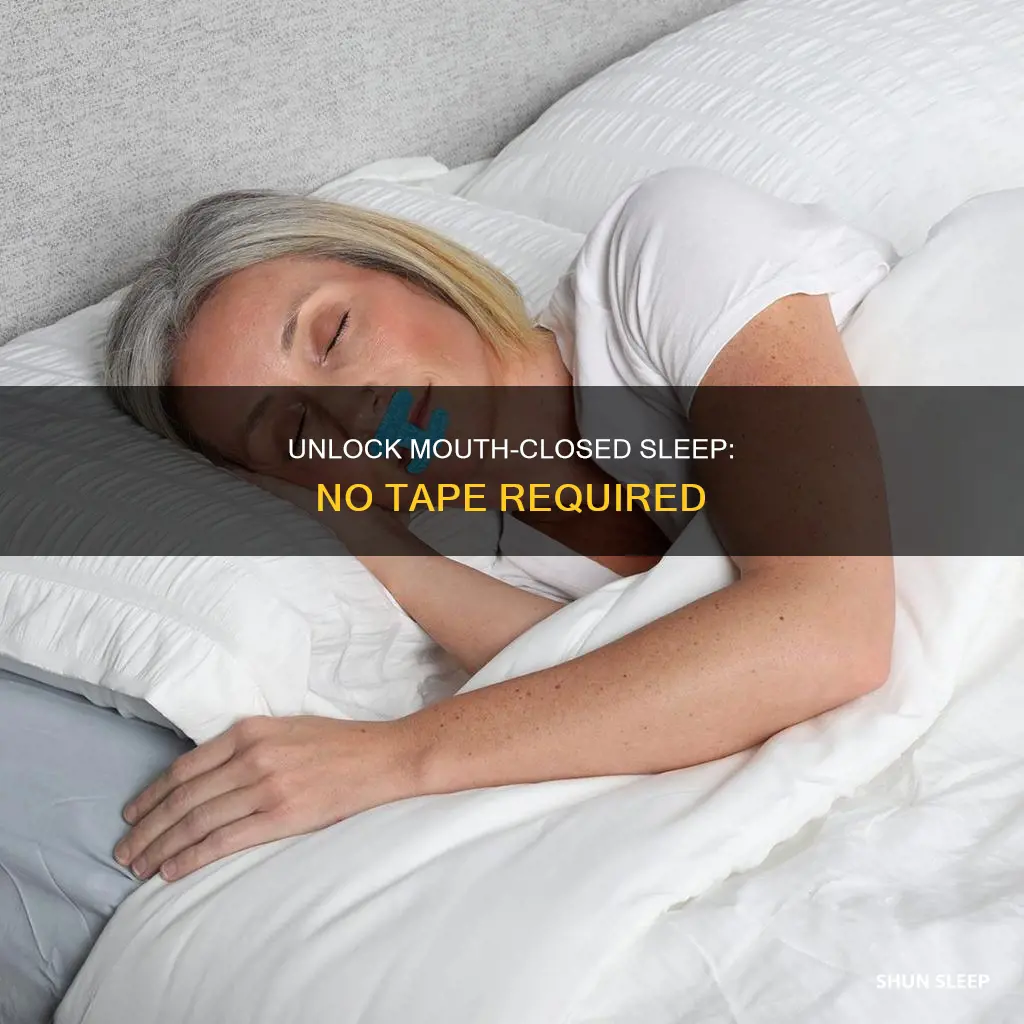 how to sleep with mouth closed without tape