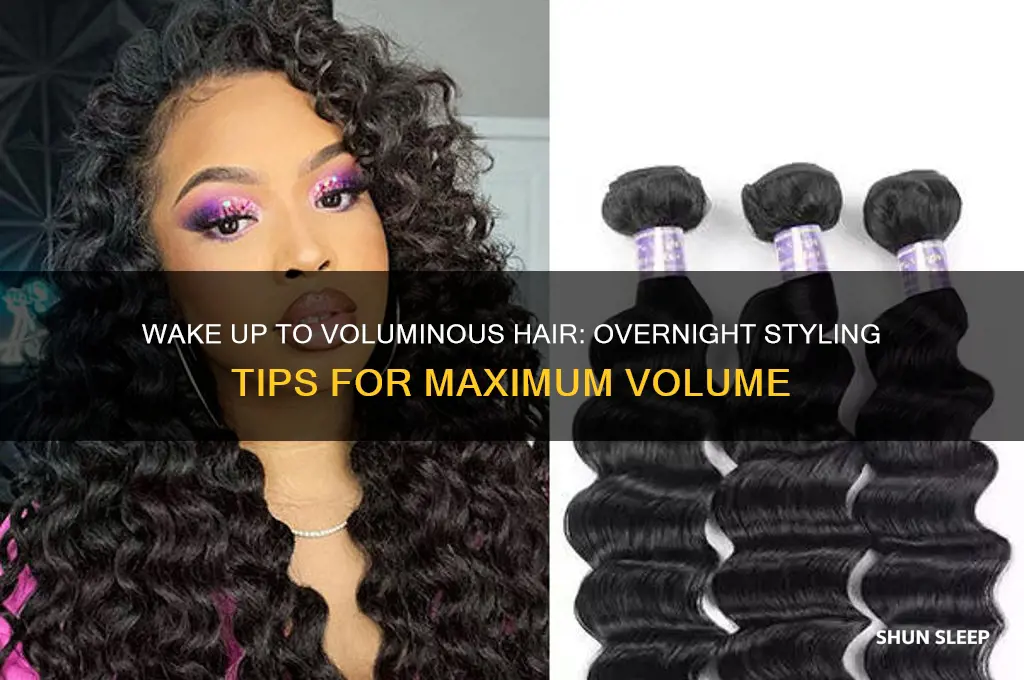 how to sleep with your hair to get volume