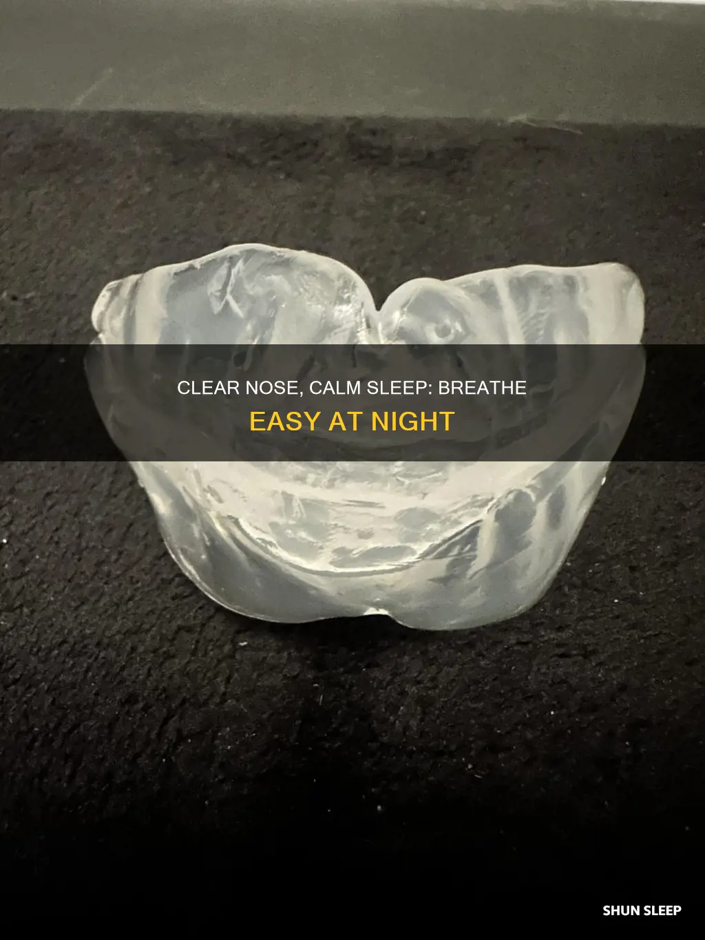 how to sleep without a blocked nose