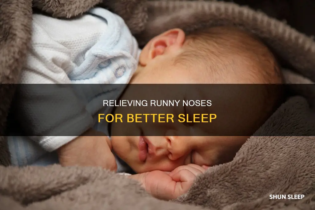 how to sleep without a runny nose