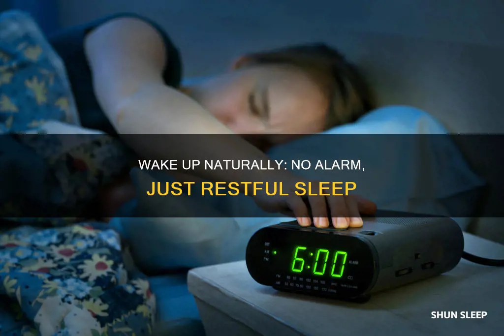 how to sleep without an alarm clock