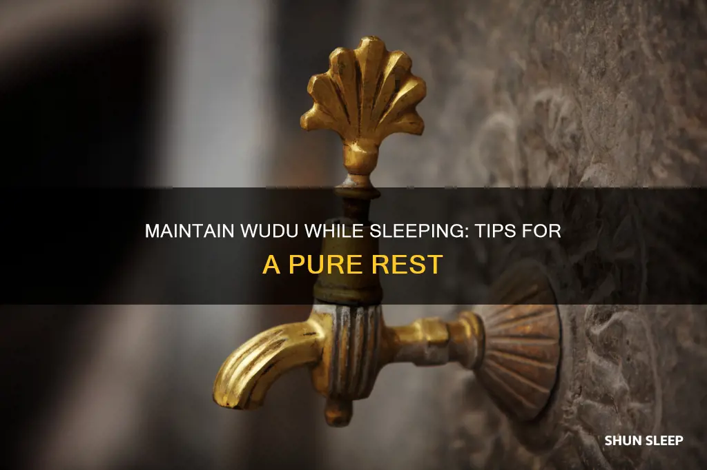 how to sleep without breaking wudu