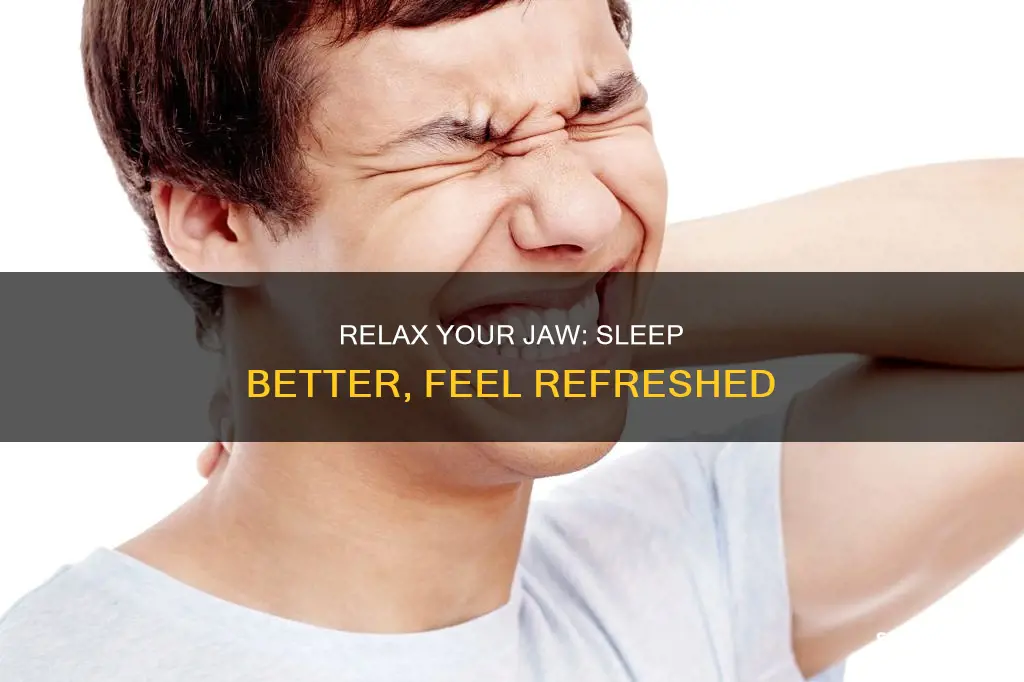 how to sleep without clenching jaw