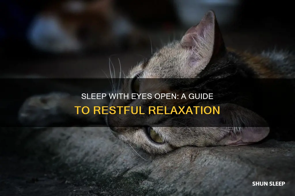 how to sleep without closing eyes