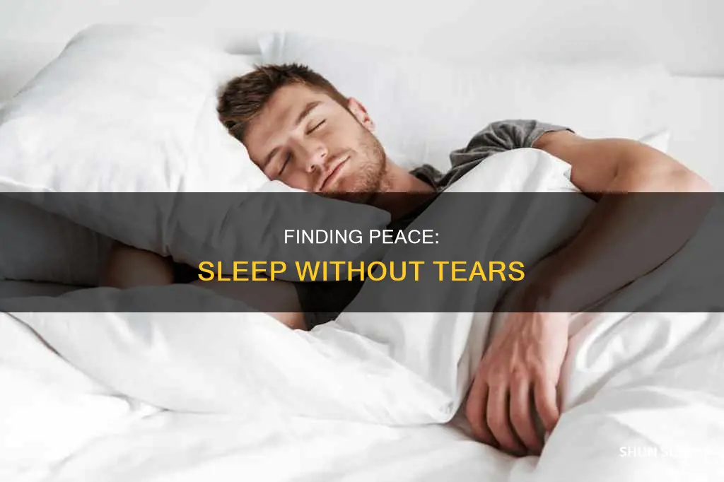 how to sleep without crying