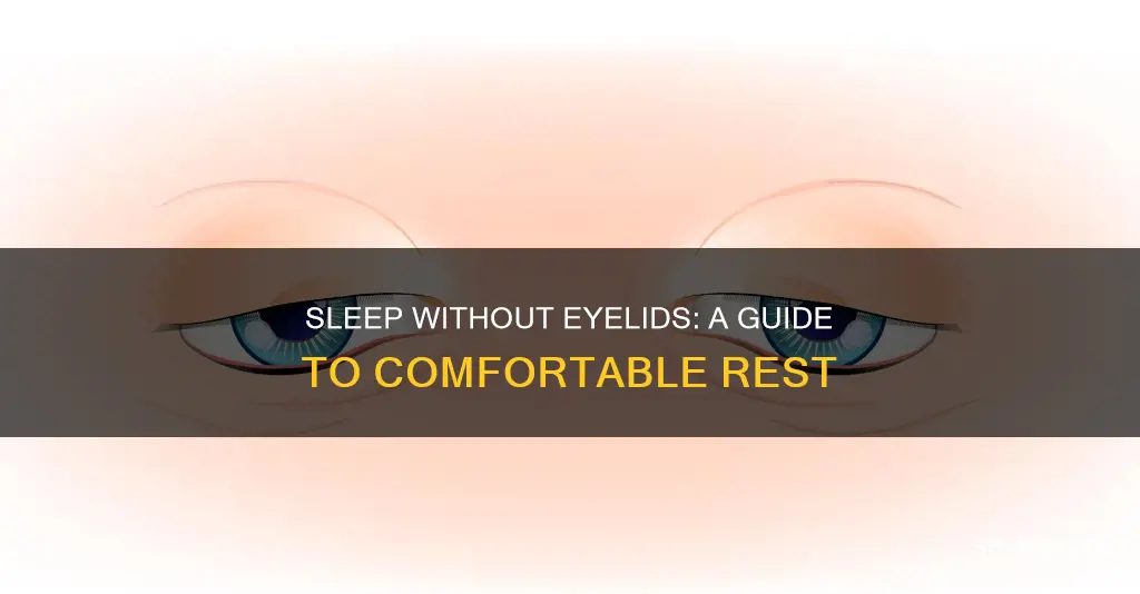 how to sleep without eyelids