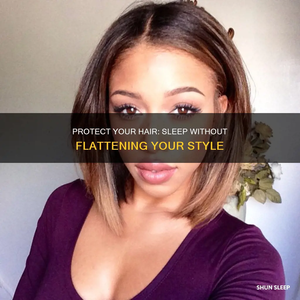 how to sleep without flattening hair top