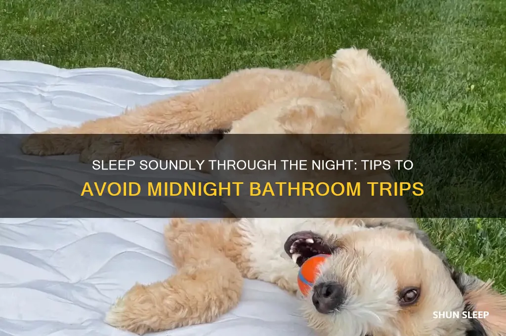 how to sleep without getting up to pee