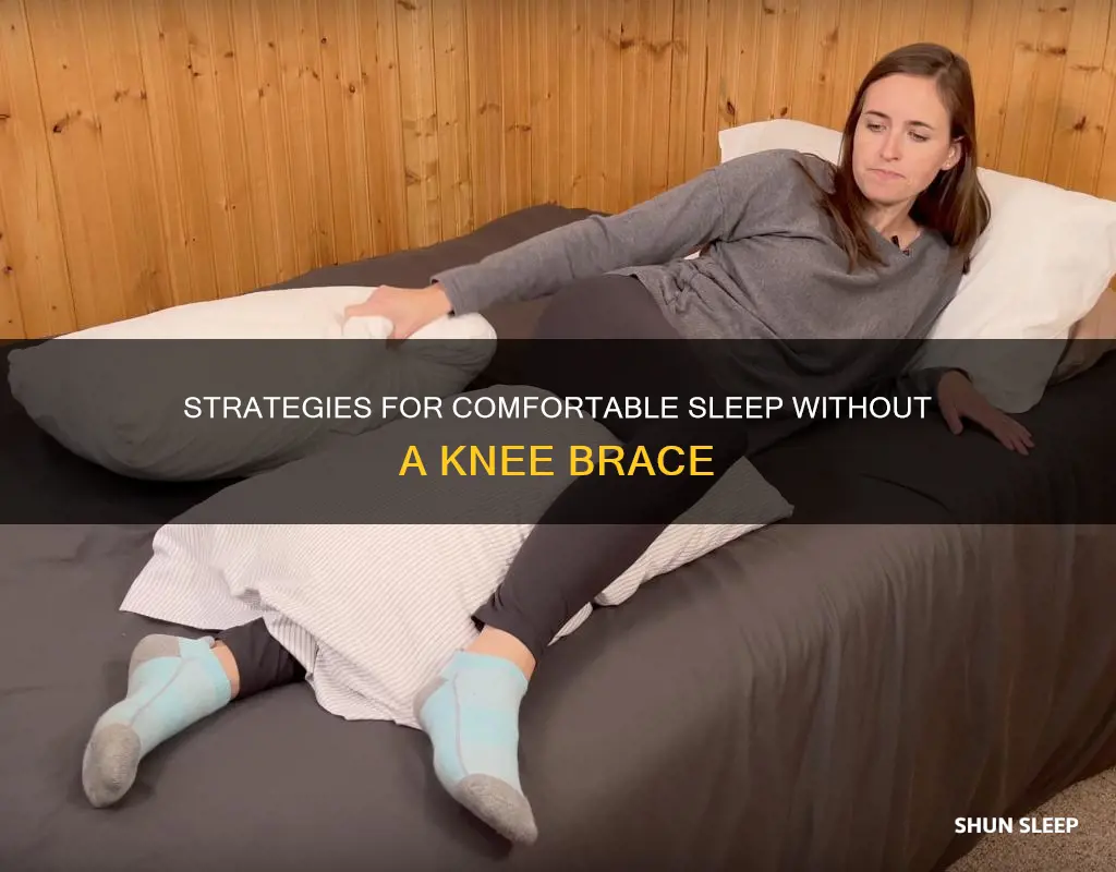 how to sleep without knee brace