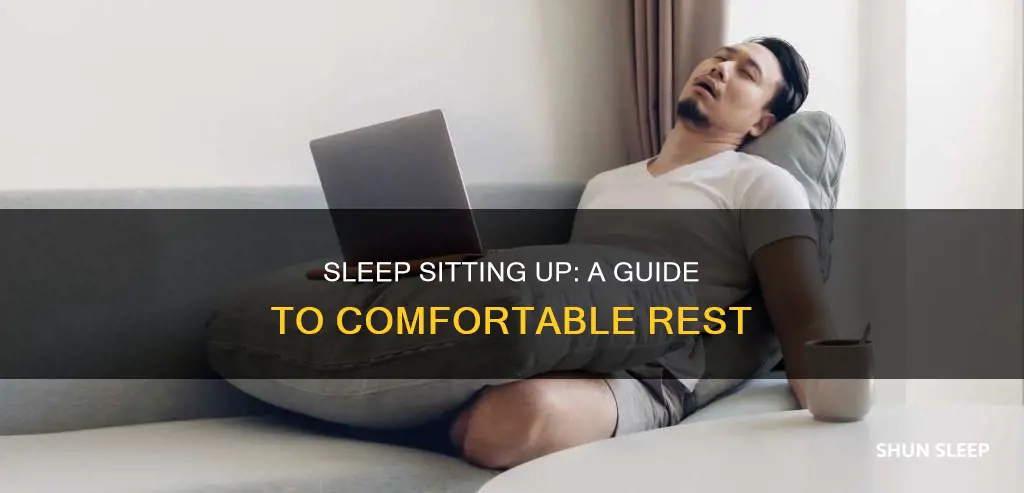 how to sleep without laying down