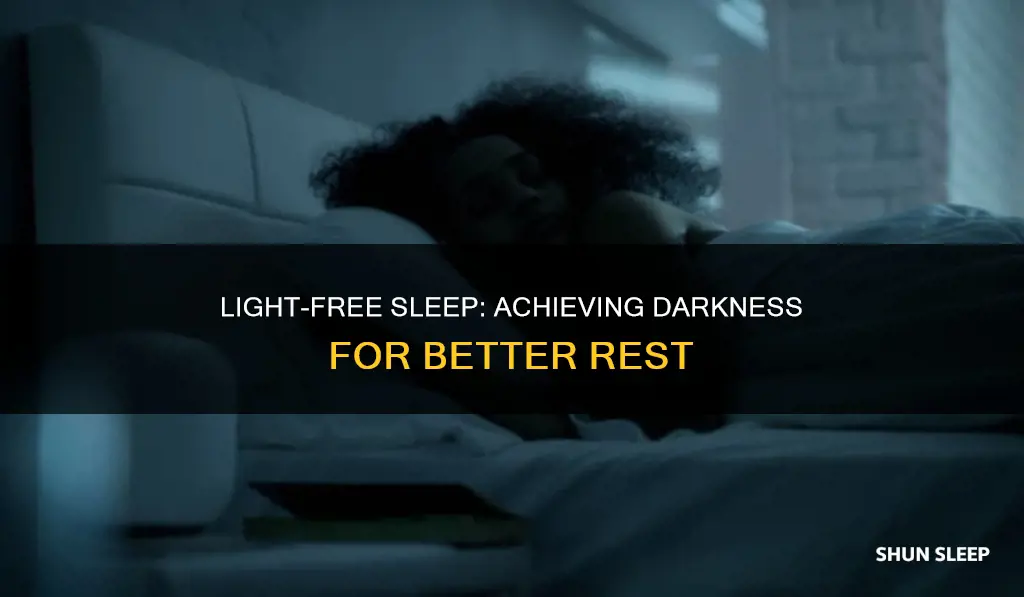 how to sleep without light