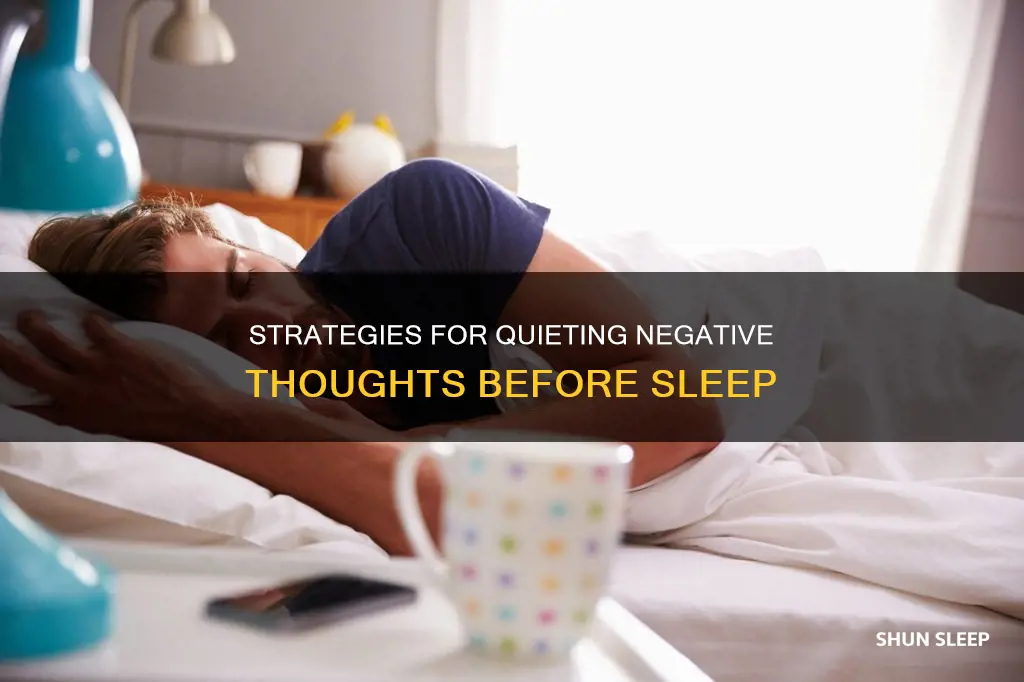 how to sleep without negative thoughts