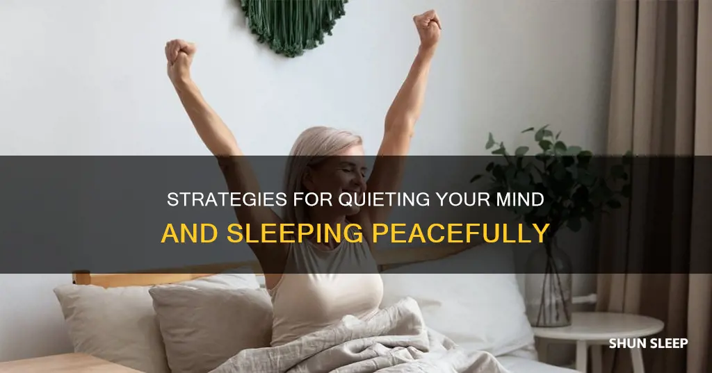 how to sleep without overthinking