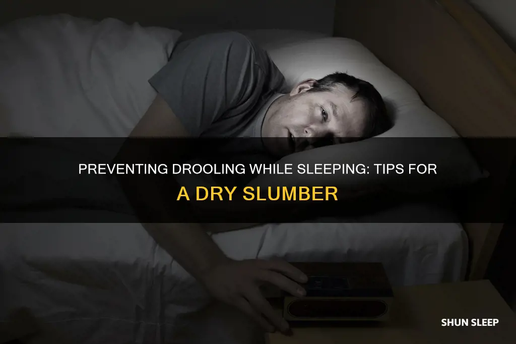 how to sleep without salivating