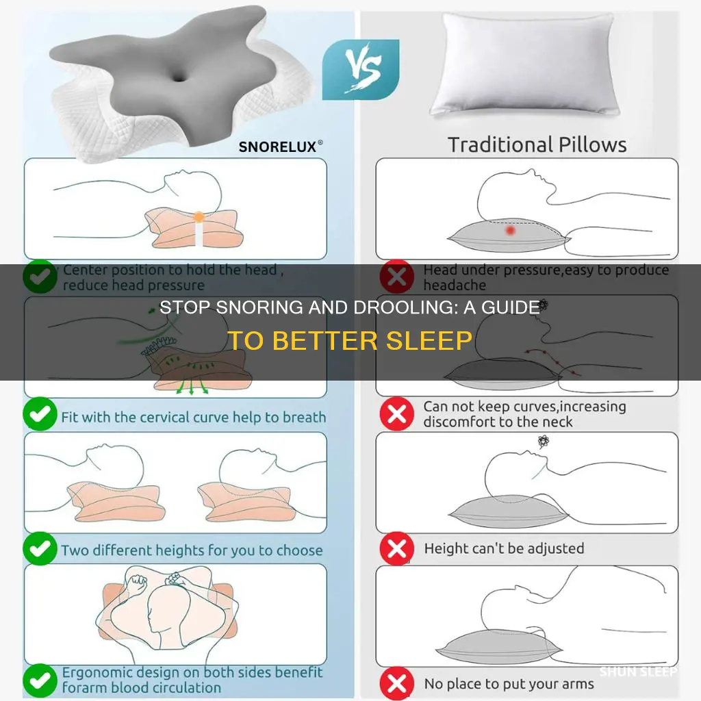 how to sleep without snoring and drooling