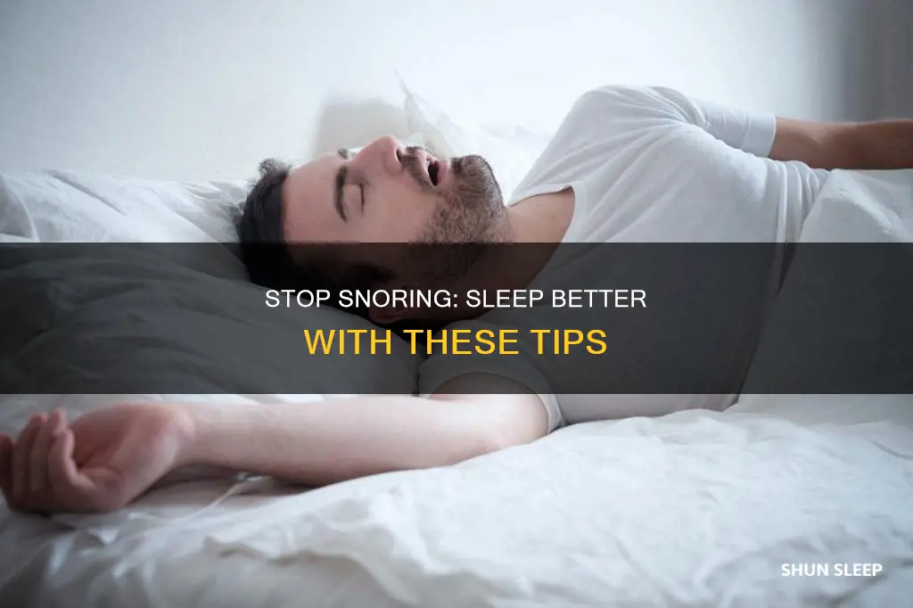 how to sleep without snoring