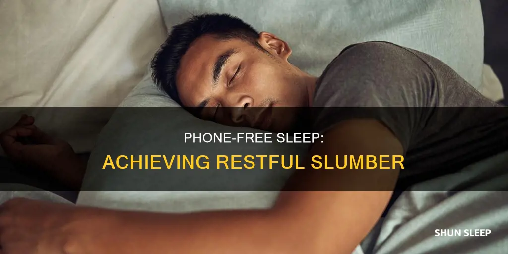 how to sleep without using phone