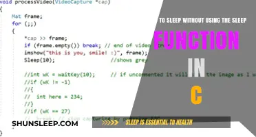 Strategies for Sleeping Without Relying on C's Sleep Function