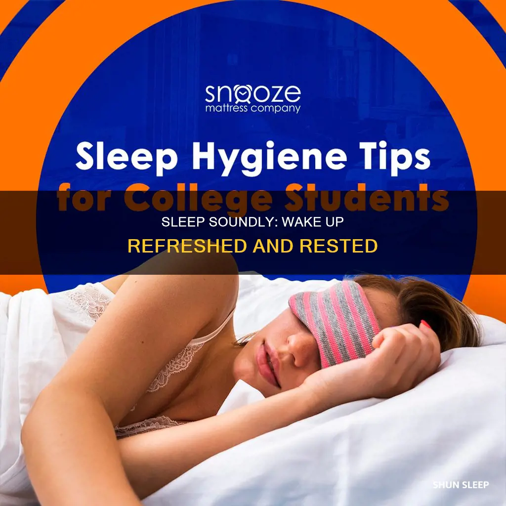 how to sleep without waking up tired
