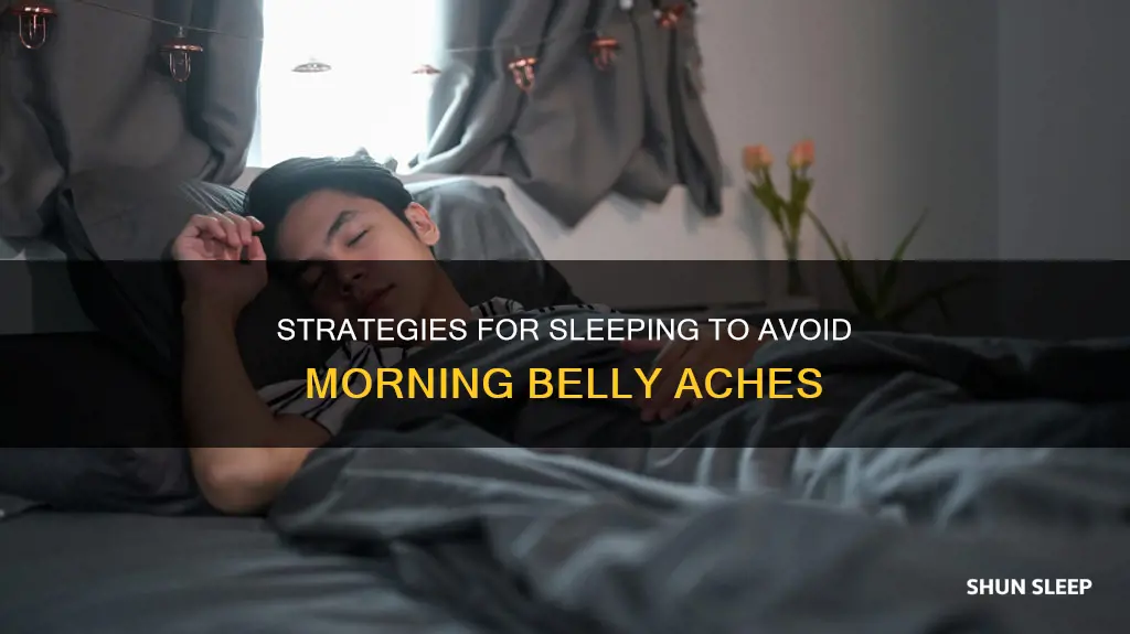how to sleep without wakingup with sore belly