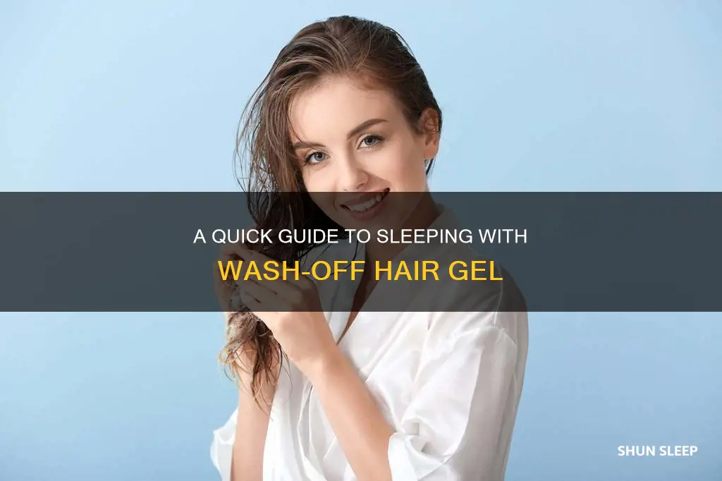 how to sleep without washing gel off hair
