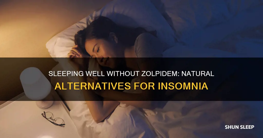 how to sleep without zolpidem