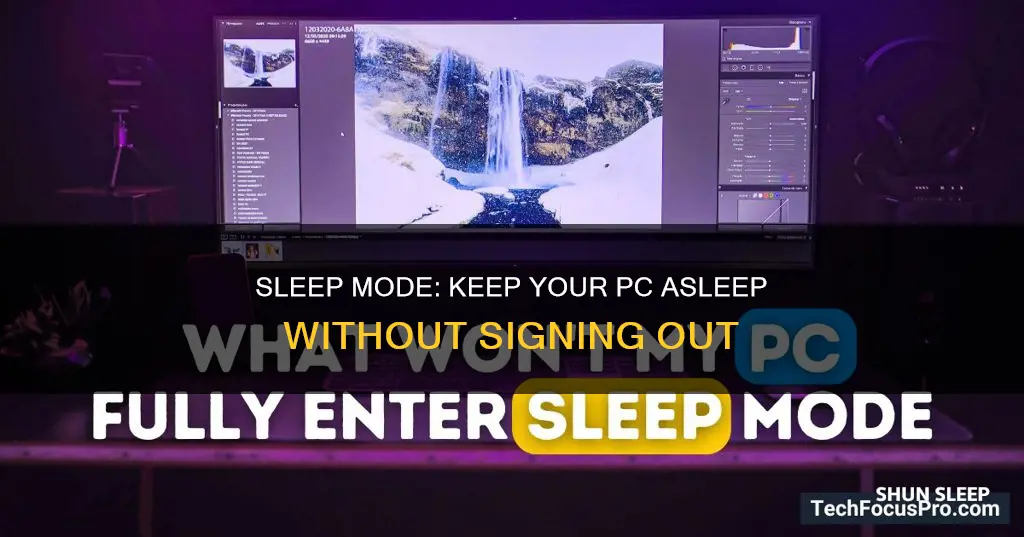 how to sleep your computer without signing out