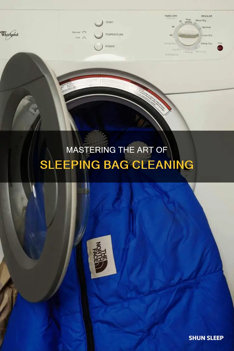 how to sleeping bag clean