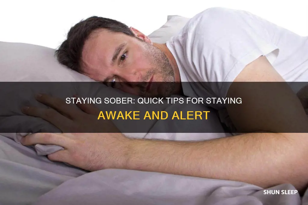 how to sober up fast without sleeping