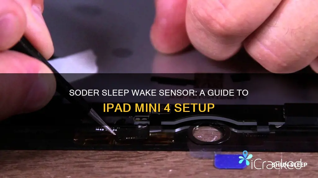 how to soder sleep wake sensor ipad mini 4