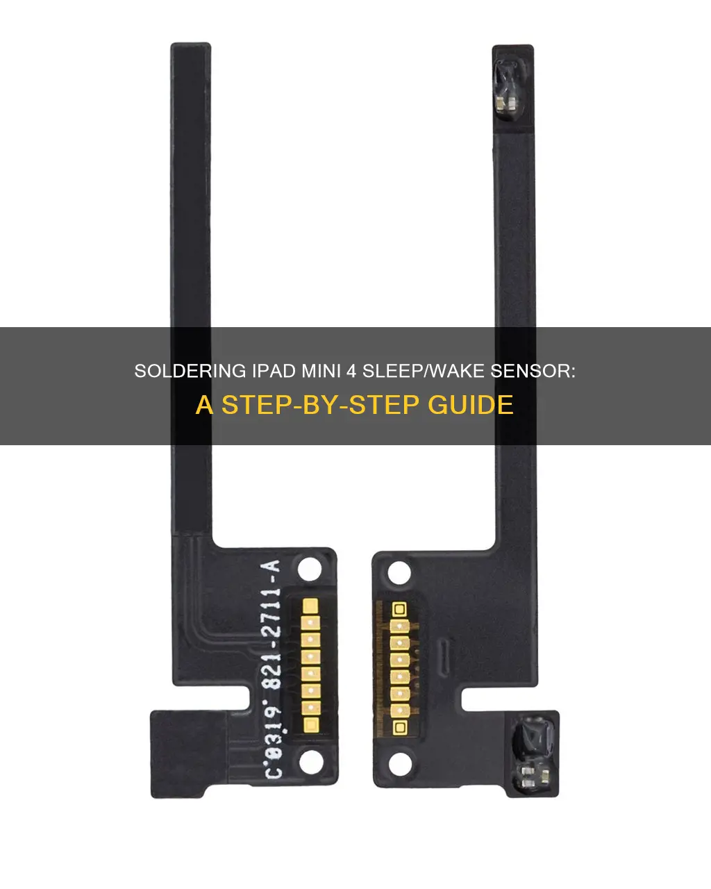 how to soder sleep wake sensor ipad mini 4