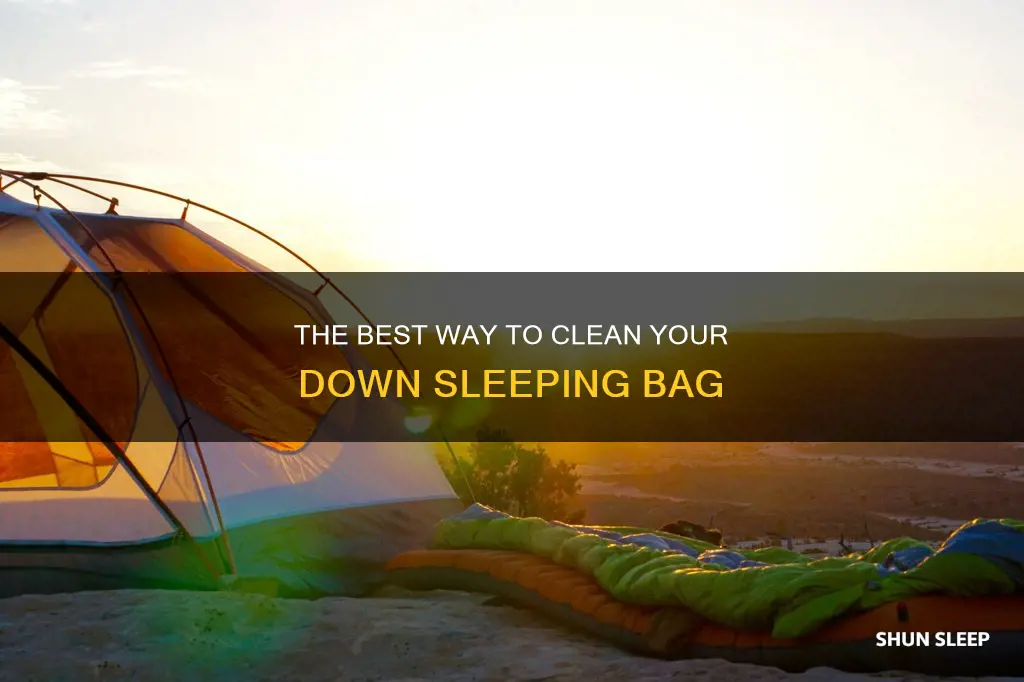 how to spot clean down sleeping bag