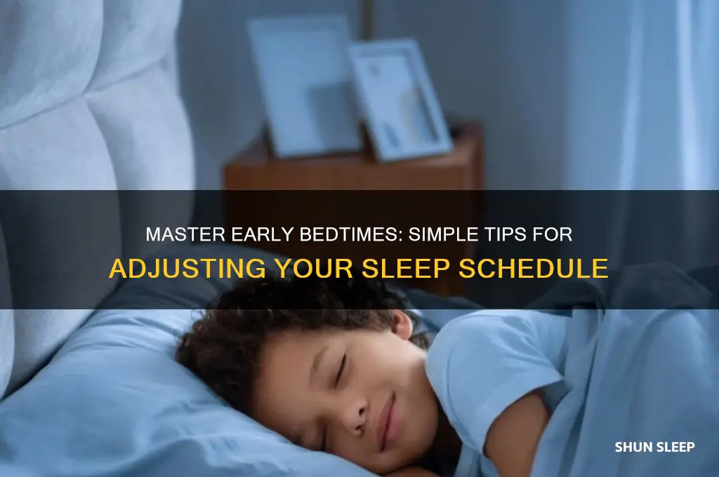 how to start getting used to sleeping early