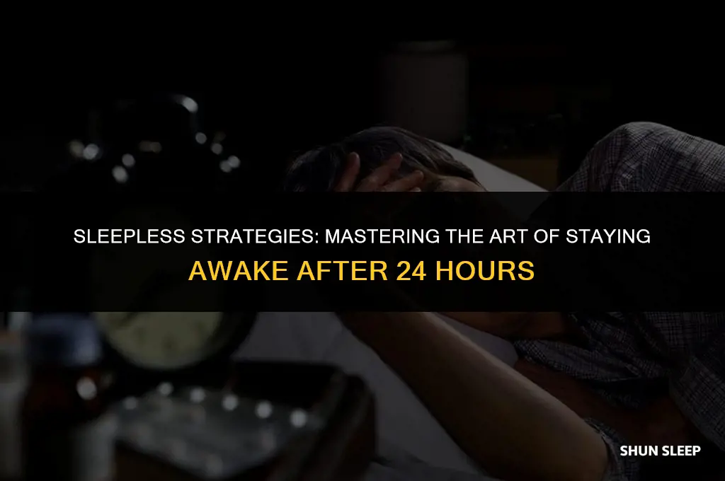 how to stay awake after 24 hours without sleep