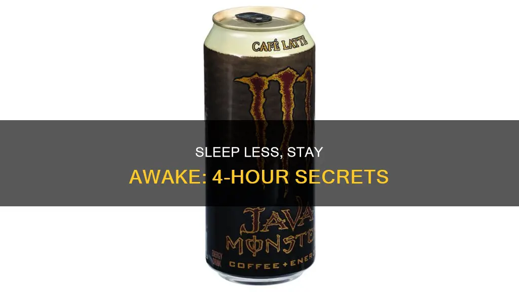 how to stay awake all day on 4hrs sleep