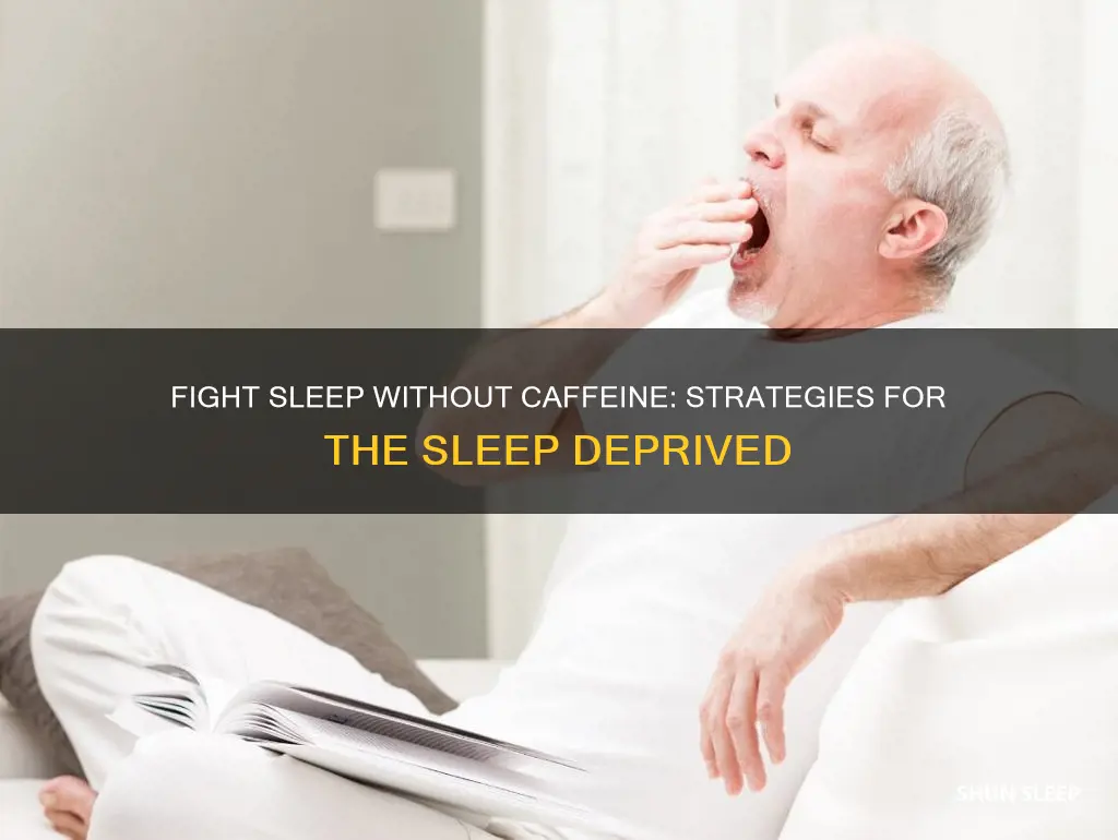 how to stay awake without caffeine on no sleep