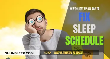 Fixing Sleep Schedules: Staying Up All Day