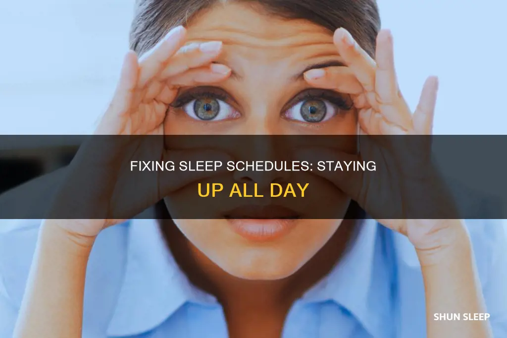 how to stay up all day to fix sleep schedule