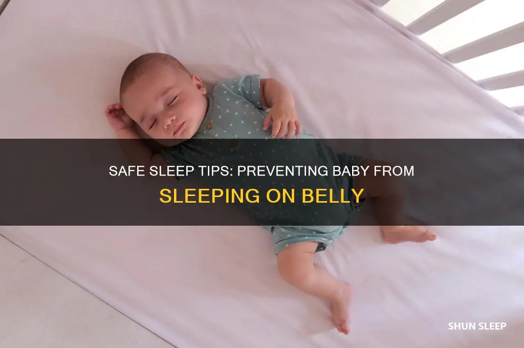 how to stop baby from sleeping on belly