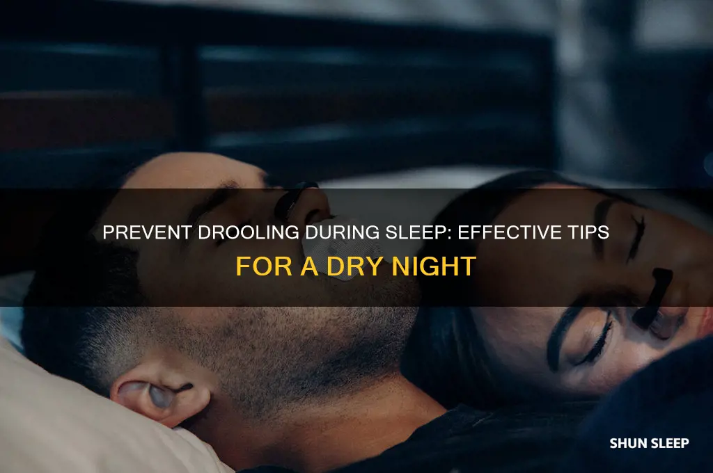 how to stop getting saliva while sleeping