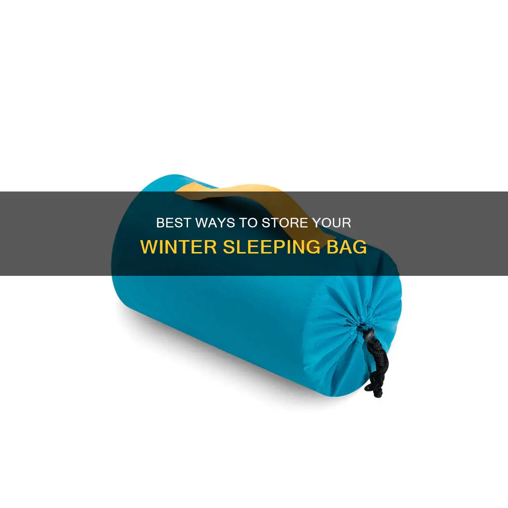 how to storage a winter sleeping bag