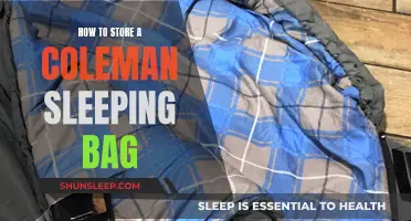 Coleman Sleeping Bag: Fold, Roll, and Store