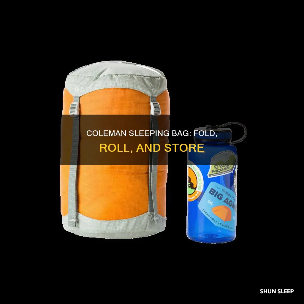 how to store a coleman sleeping bag