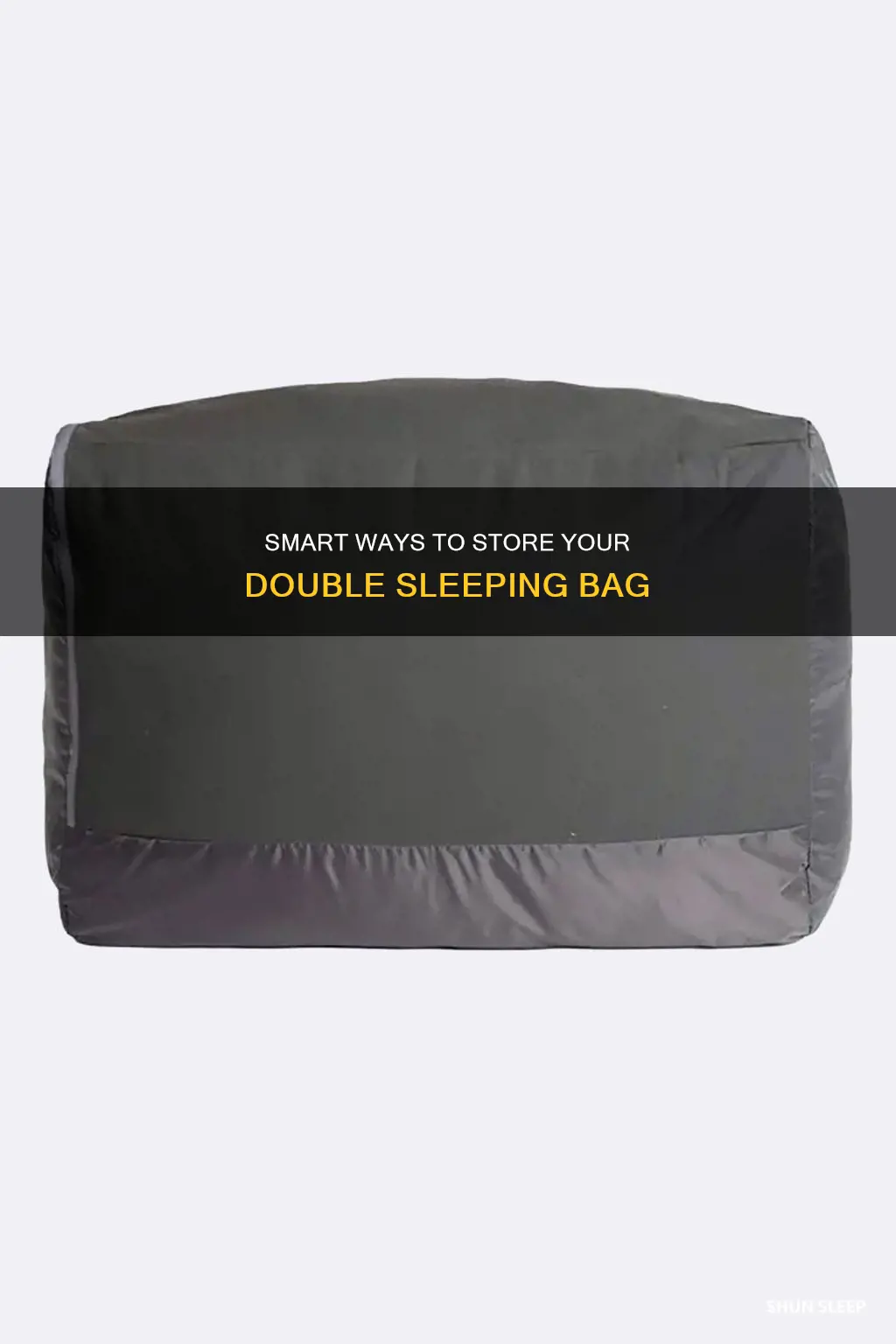 how to store a double sleeping bag